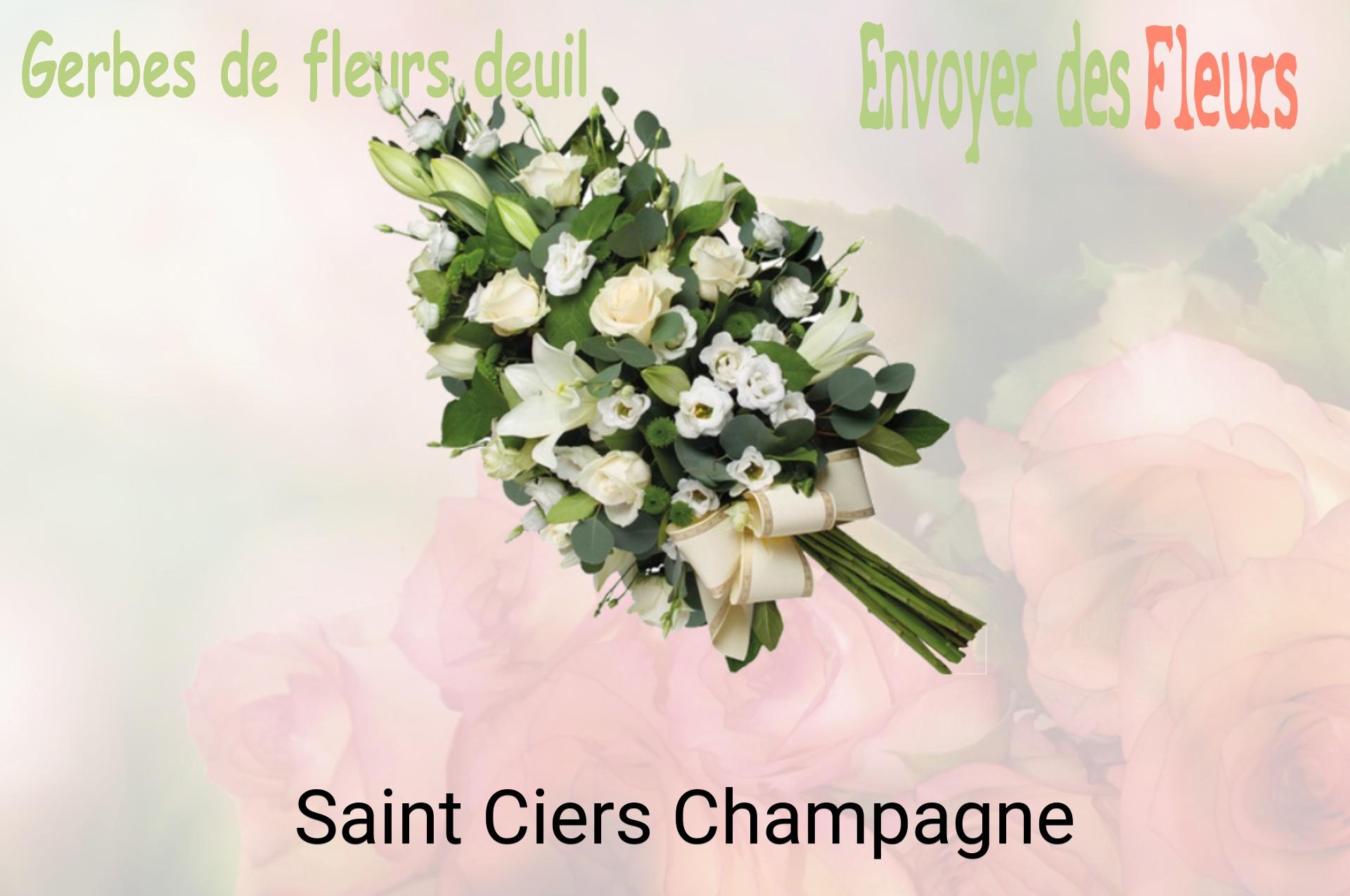 Gerbe de fleurs de deuil livrée à Saint-Ciers-Champagne